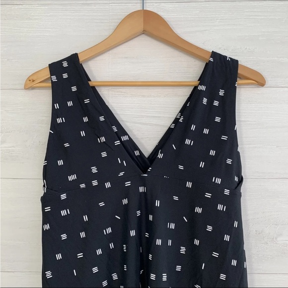 Carve Designs Black & White Hatch Print UPF 50+ 83% Nylon Active/Swim Dress Xl - Picture 6 of 14